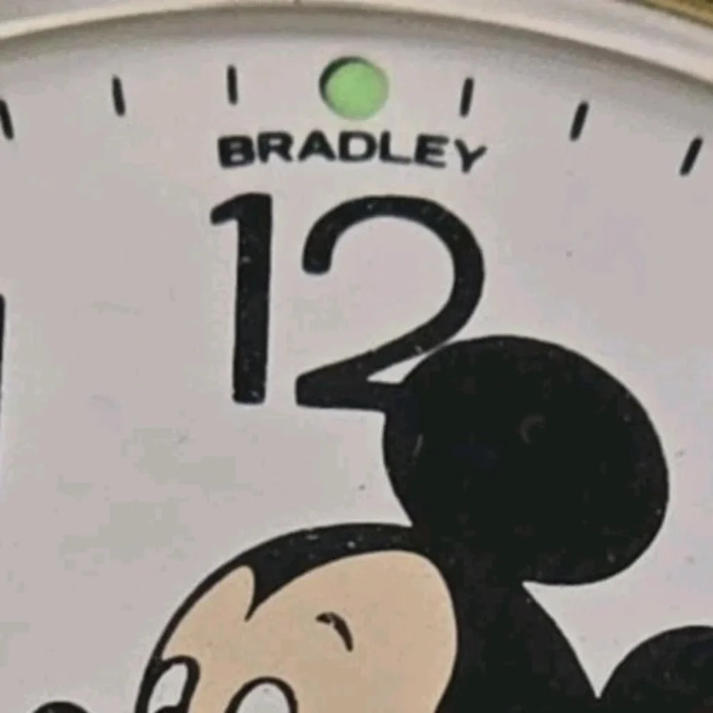 Vintage Mickey Mouse‎ travel alarm clock Walt Disney by Bradley Japan RARE